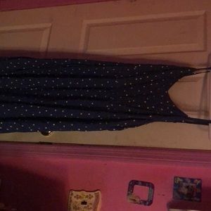 Blue polkadot dress size xl